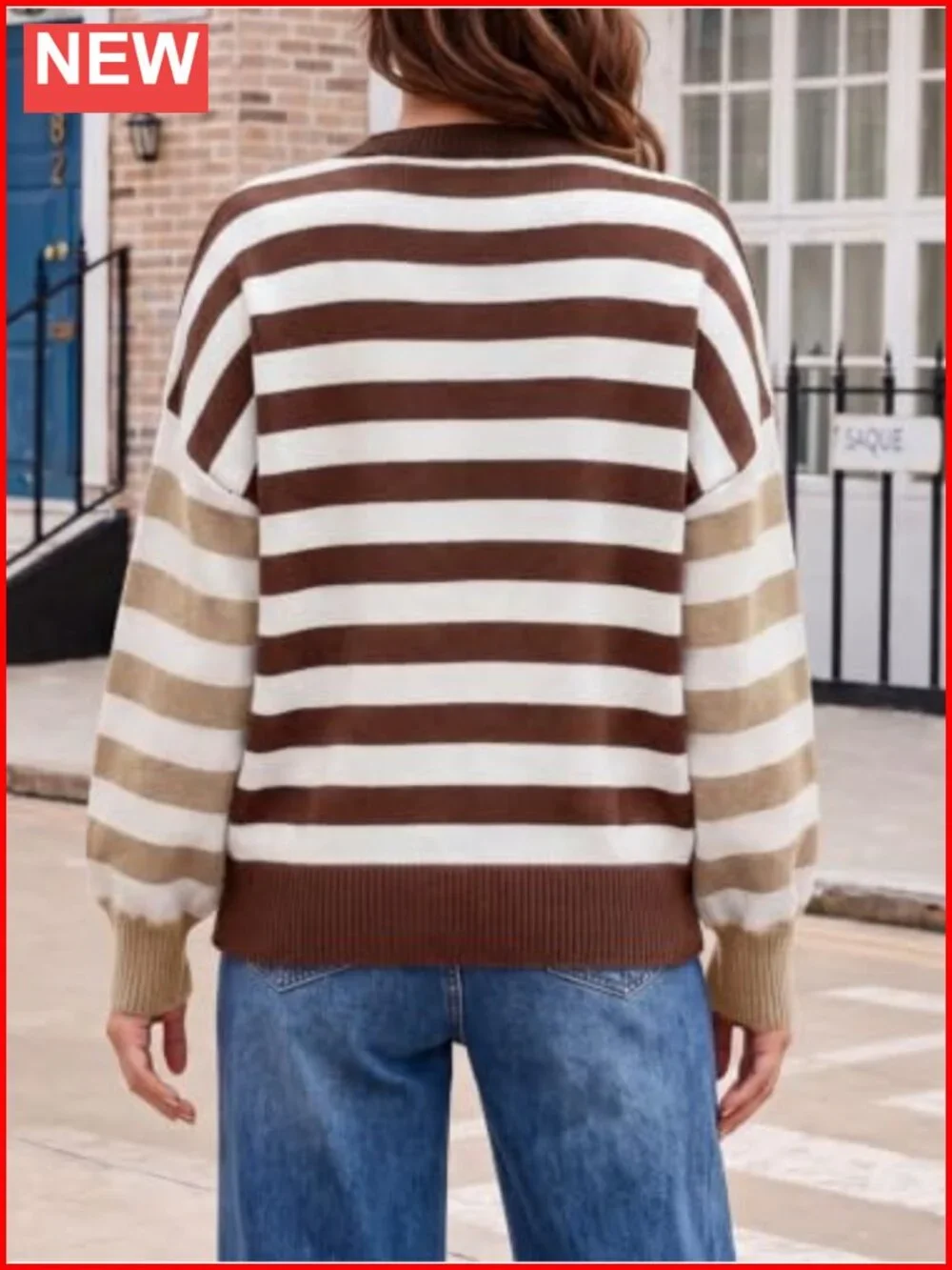 N/A oversized striped